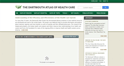 Desktop Screenshot of dartmouthatlas.org