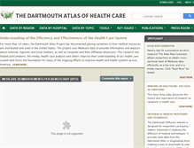 Tablet Screenshot of dartmouthatlas.org